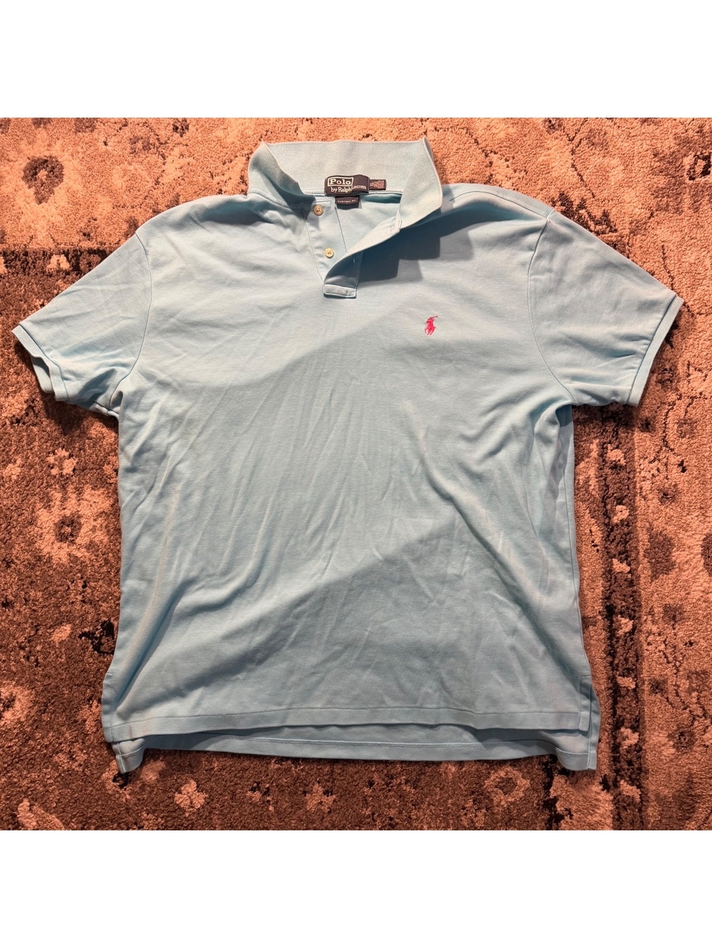 Polo Ralph Lauren Custom Fit Light Blue Polo Shirt XL